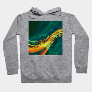 GoldenRolledWaves Hoodie